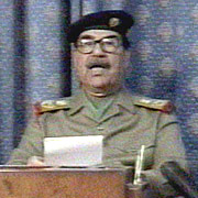 Saddam's TV speech